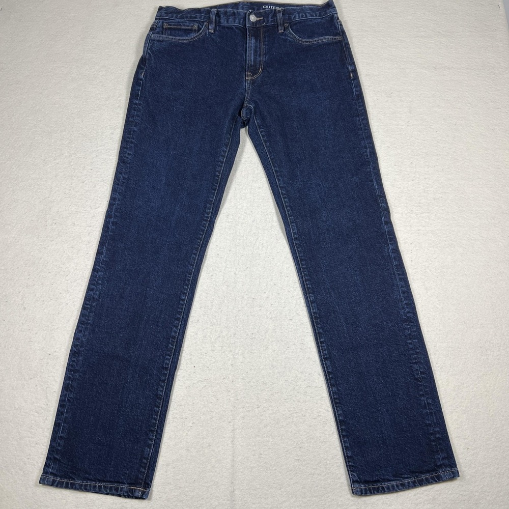 Outerknown S.E.A. Local Straight Jeans Mens 33x34‎ Blue Organic Stretch Denim - Picture 2 of 10